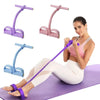6-Tube Resistance Band with Foot Pedal