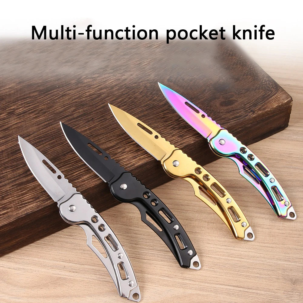 Compact Stainless Steel Folding Knife for Outdoor Adventures