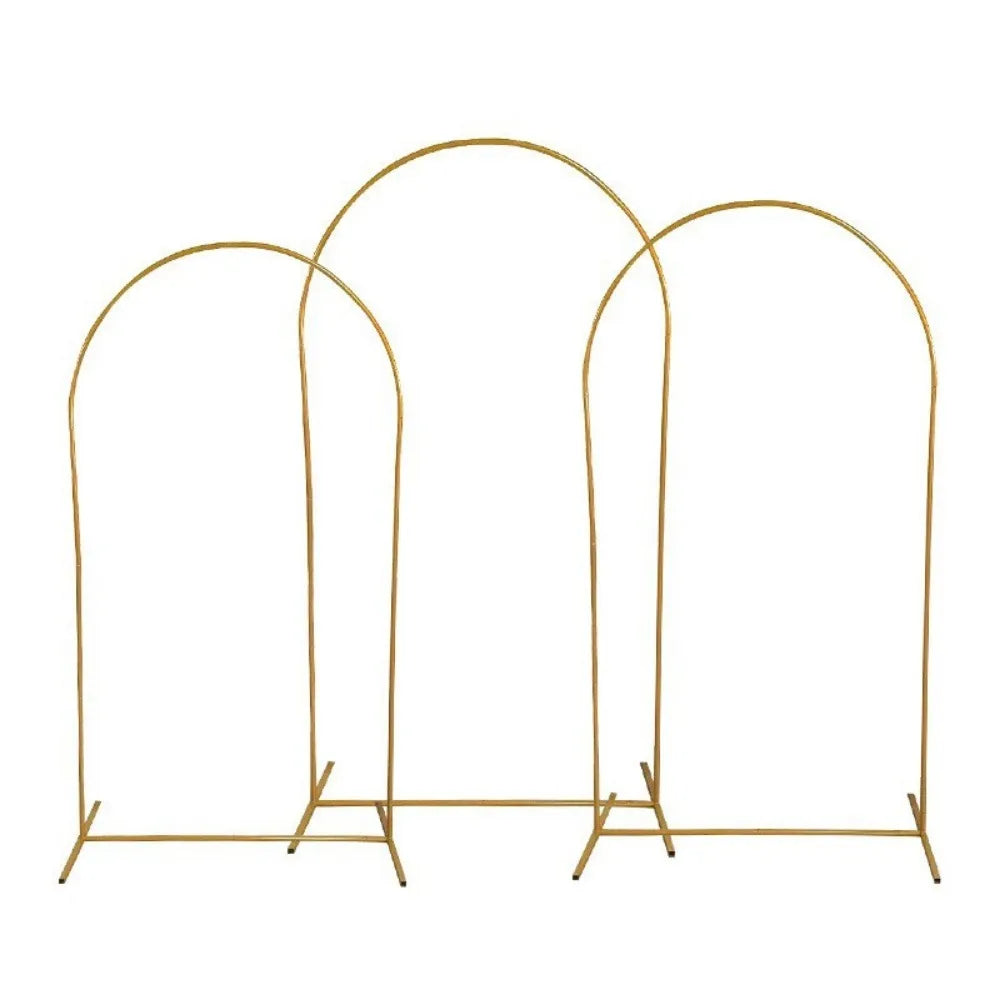 Elegant Gold Balloon Arch Frame & Backdrop Stand
