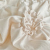 Beige Three-Dimensional Floral Duvet Cover Set