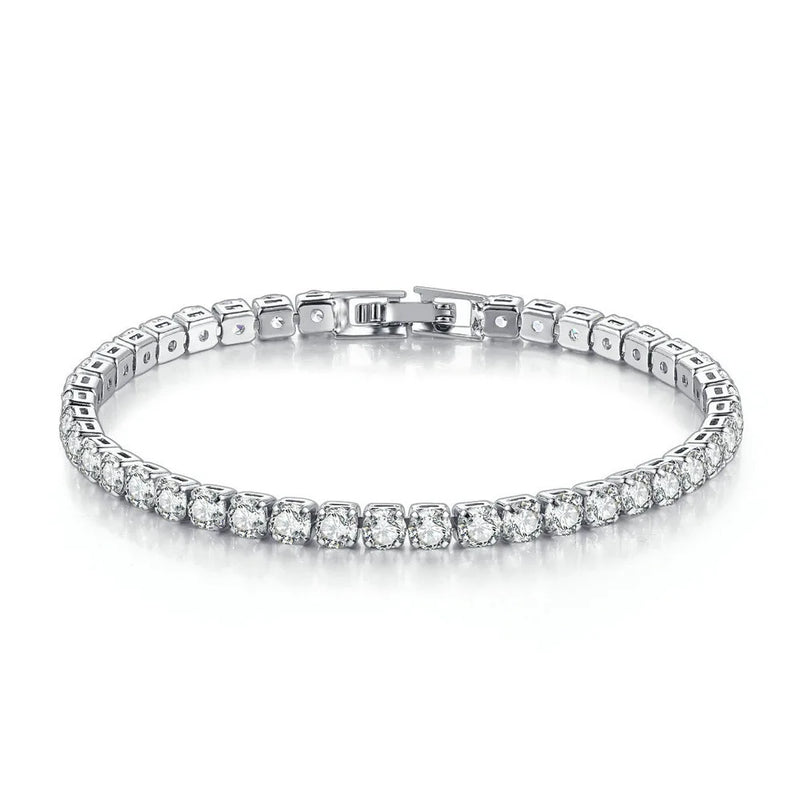 4mm Cubic Zirconia Tennis Bracelet