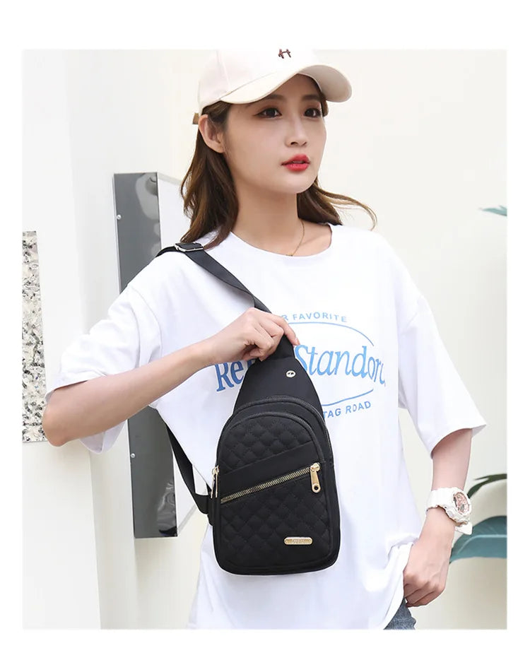 Women's Waterproof Sling Crossbody Bag with Adjustable Strap