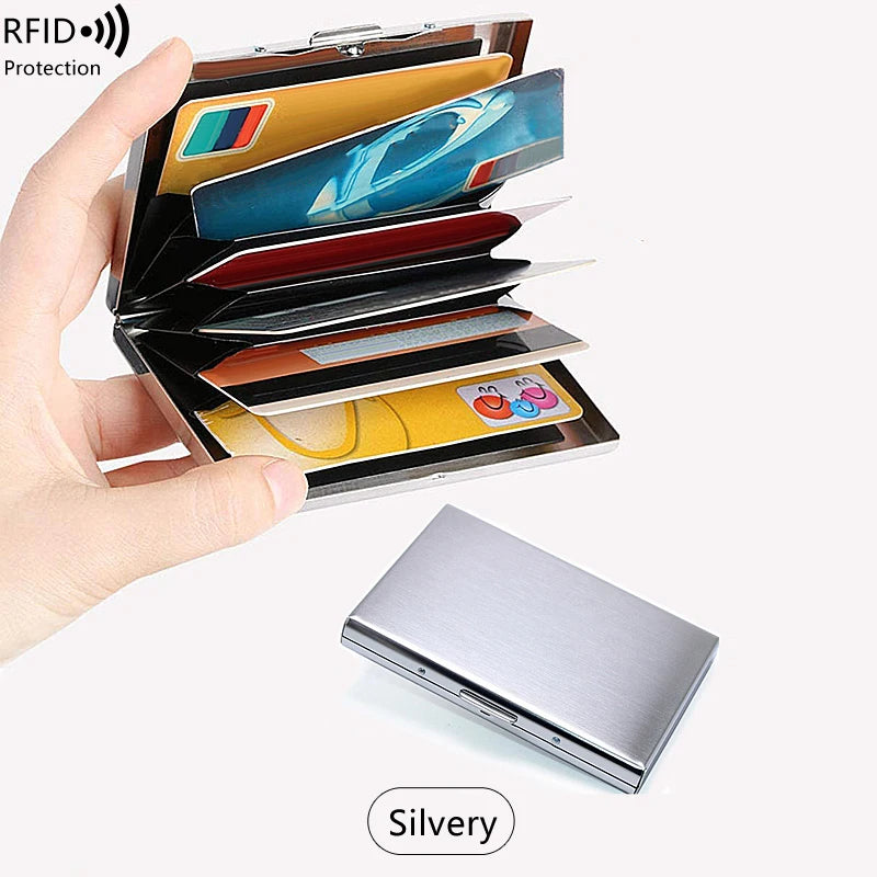 Ultra-Thin RFID Blocking Metal Card Holder