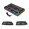PS5 Cooling Stand with RGB Lighting & Dual Controller Charger