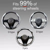 Carbon Fiber Style Microfiber Leather Steering Wheel Cover