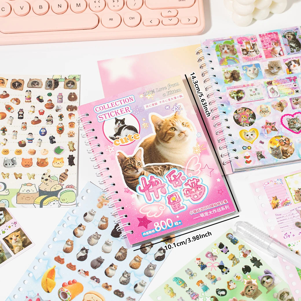 Tierkampf ausgeschnittene Sticker-Buch