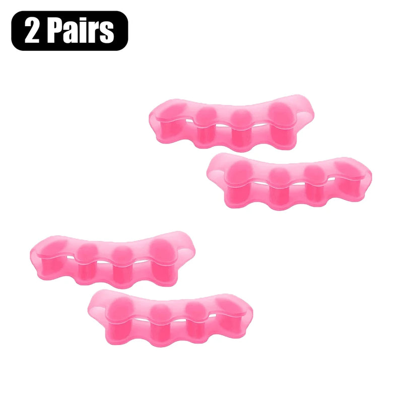 Soft Silicone Toe Separators for Bunion Relief & Foot Alignment