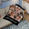 Custom Photo Collage Flannel Blanket