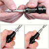 Impact Socket Adapter Set: 1/2" Square to 1/4" Hex Quick-Release Converter