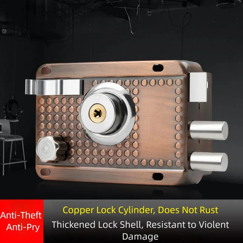 Stainless Steel Exterior Door Lock with 5 Keys