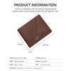 Slim RFID-Blocking Leather Bifold Wallet with Cash Clip