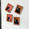 Cat Frame Fridge Magnets Set