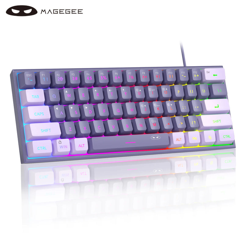 Compact 60% RGB Mechanical-Feel Keyboard