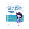 Illustration of a purple-haired anime girl holding a bottle of reusable cleaning gel for car interiors and hard-to-reach gaps