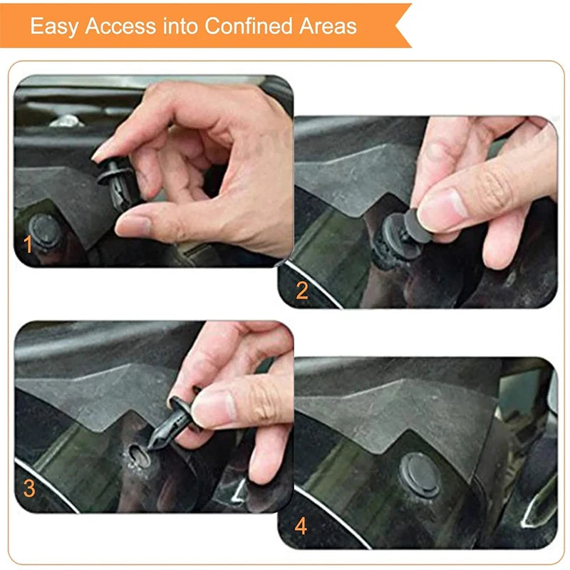 Plastic Push Rivets for Car Trim Panels (50-Pack)