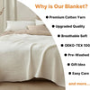 6-Layer Cotton Muslin Blanket – Lightweight & Breathable for All-Season Comfort