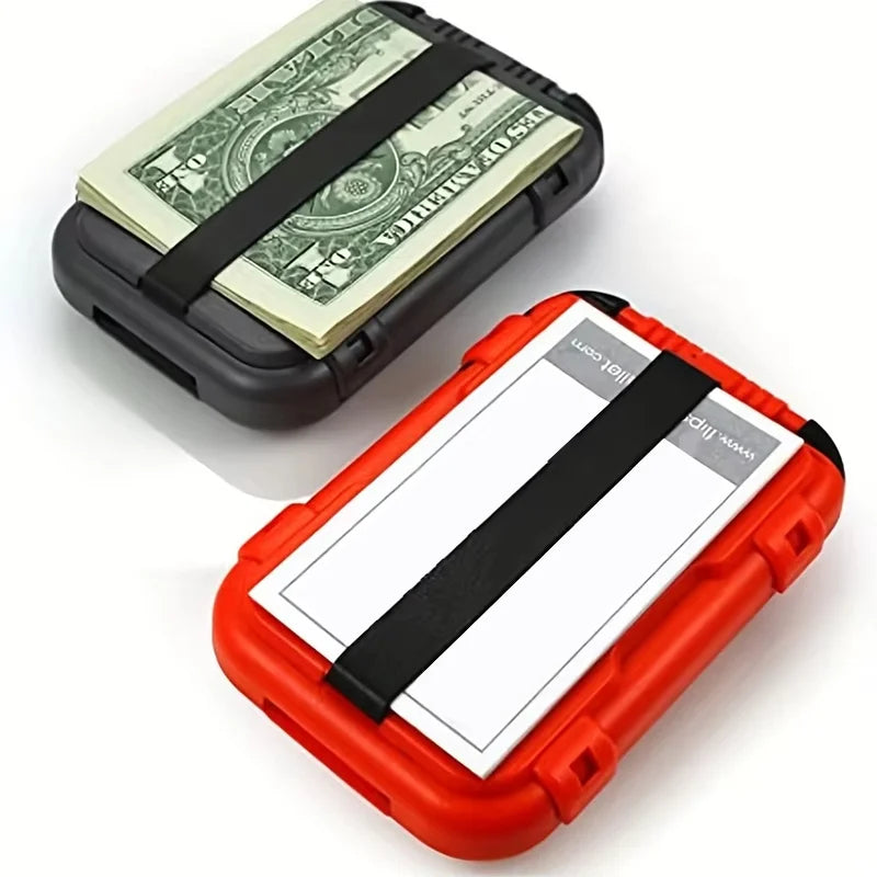 Slim RFID-Blocking Metal Wallet with Removable Money Clip
