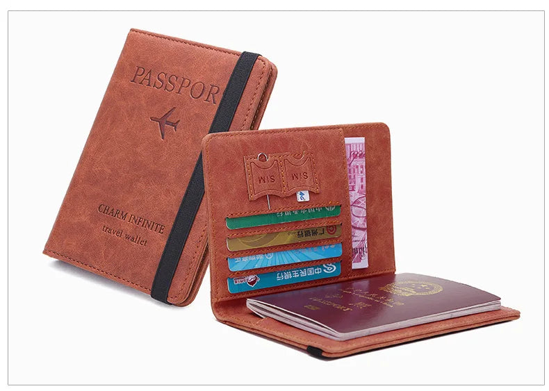 RFID-Blocking Passport Holder with Card Slots