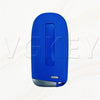 A bright blue replacement smart key shell for Dodge Challenger and Charger models.