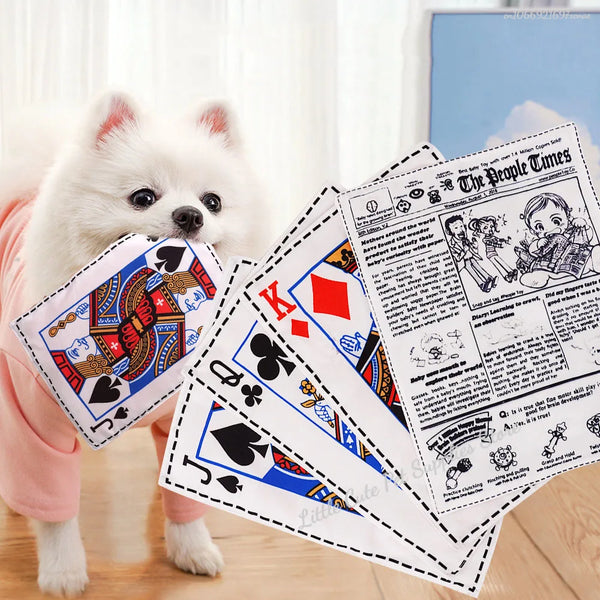 Knisternder Zeitungs-Spielzeug für Hunde