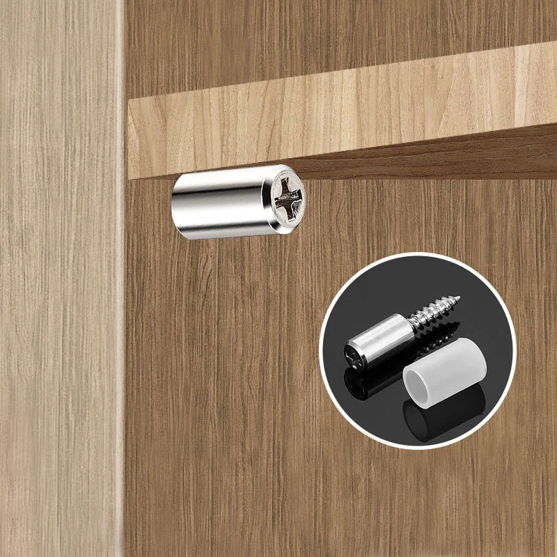 Self-Tapping Cabinet Shelf Supports with Rubber Sleeves