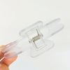 Frosted Transparent Book Page Holder Clip