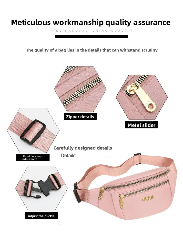 Compact Water-Resistant Crossbody Sling Bag for Travel & Daily Use