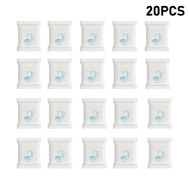 20 pieces of individually wrapped disposable toilet seat covers for travel and public restrooms
