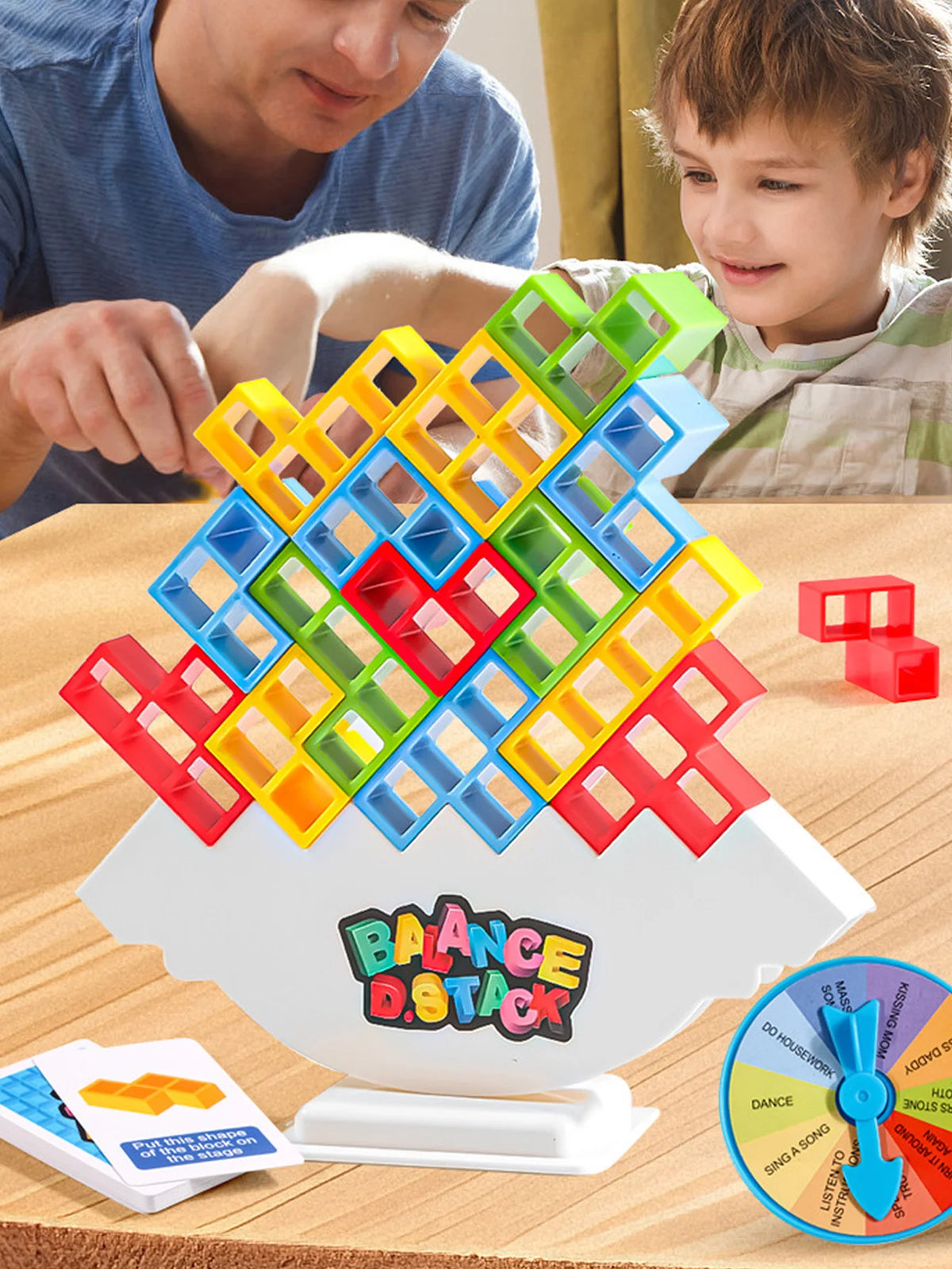 Balance Stacking Tower Game for Kids and Adults