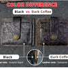 Handcrafted Cowhide Leather Card Wallet with Coin Pocket