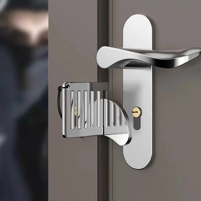 Portable Stainless Steel Door Lock for Travel