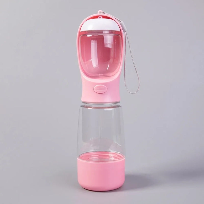 3-in-1 Portable Dog Water Dispenser with Food Container & Waste Bag Holder