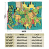 TMNT Graphic Flannel Throw Blanket