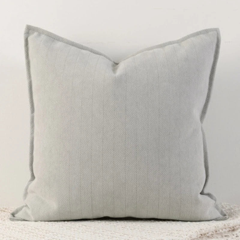 Soft Chenille Throw Pillow Covers – Nordic Solid Design for Couch & Bed