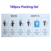 Mixed Size Plastic Retainer Clips for Auto Trim, Bumper, and Door Panels