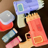 Rocket Bubble Gun with Lights - 32 Holes Automatic Blower for Kids