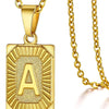 Initial Pendant Necklace in Stainless Steel