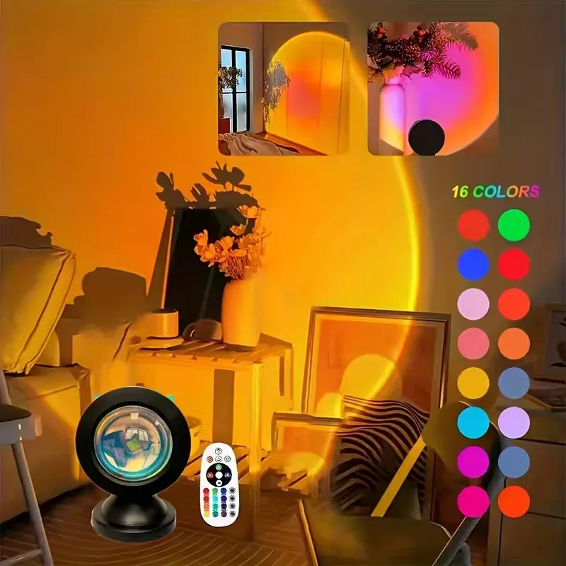 Sunset Projection Night Light with Remote