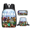 Roblox-Inspired 3-Piece Canvas Backpack Set