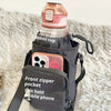 Portable Water Bottle Carrier Bag with Phone Pocket