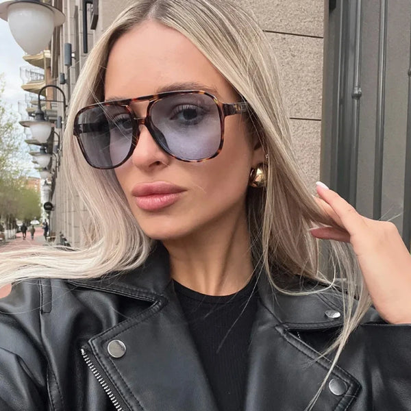 Gradient Lens Square Sunglasses