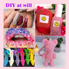 40-Color Flatback Resin Rhinestone Kit for Crafts