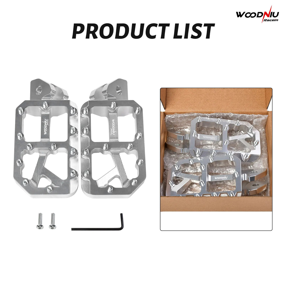 Aluminum Foot Pegs for Surron Light Bee X and Segway E-Bikes