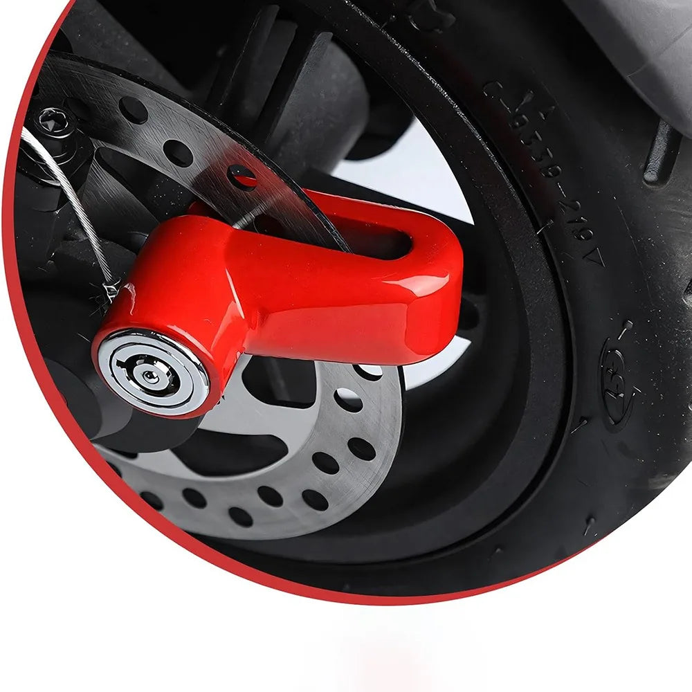 Heavy Duty Disc Brake Wheel Lock for Bicycles, Scooters, and Motorcycles