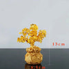 Golden Citrine Crystal Money Tree – Feng Shui Wealth Charm