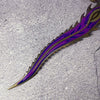 A full-size collectible metal katana sword inspired by Naraka from Bladepoint, featuring a purple blade and gold accents.