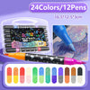 Dual-Tip Glitter Art Markers Set