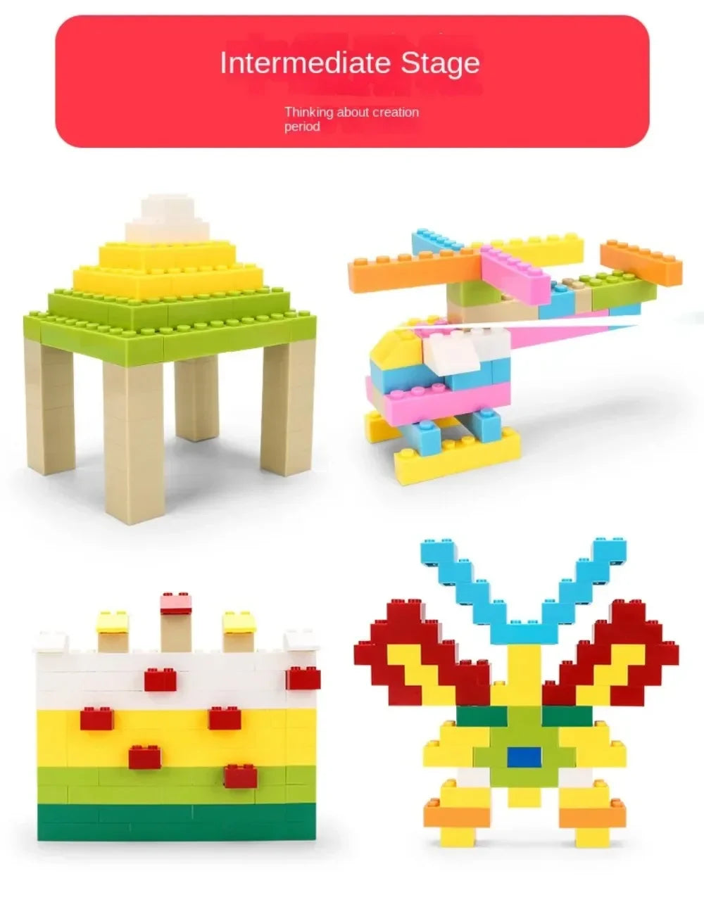 Creative Building Blocks Bulk Set – 120 or 240 Pieces