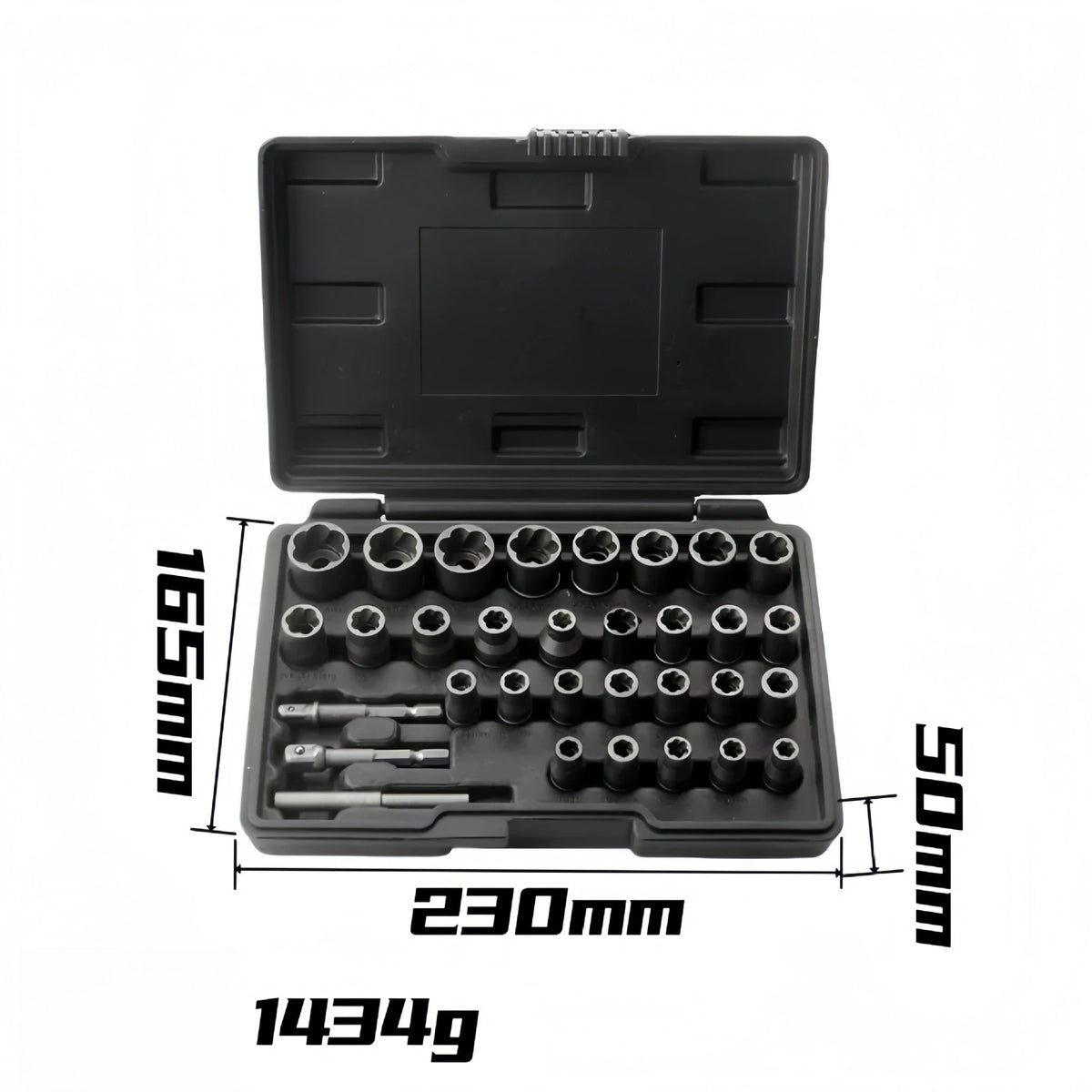32-Piece Broken Bolt & Screw Extractor Set