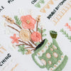 Beginner Embroidery Kit with Stamped Patterns and Tools
